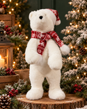 Oso Polar Mini con Gorro y Bufanda